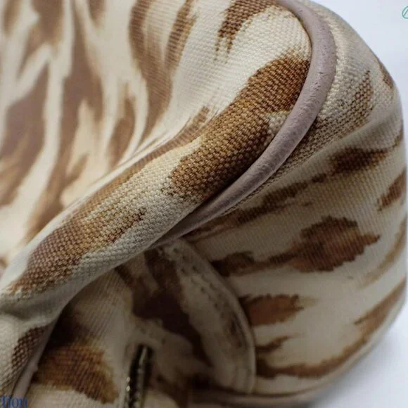 Christian dior canvas Handbag Leopard Print - Picture 6 of 10